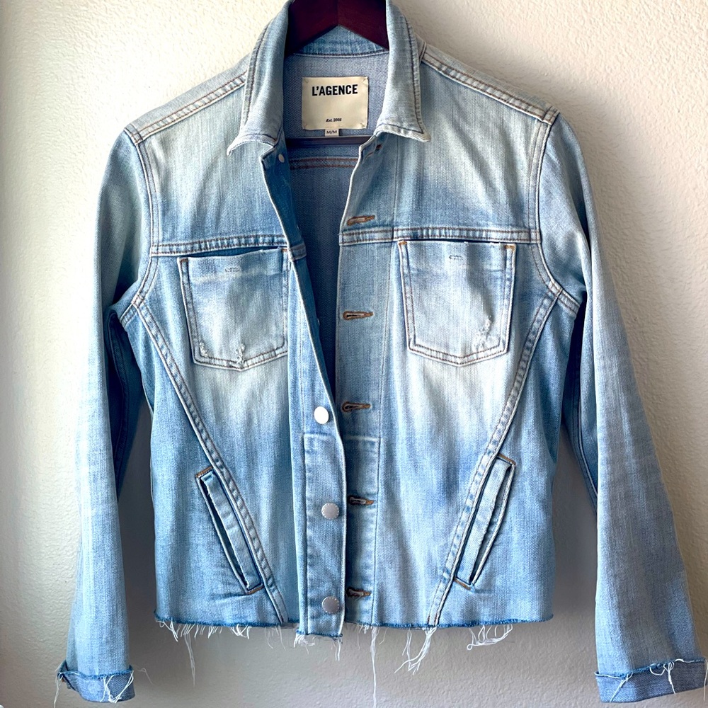 L’agance denim jacket, new . No tags .